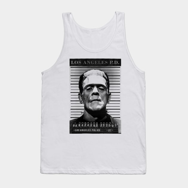 Cool Tees Classic Movies Frankenstein Tank Top by COOLTEESCLUB